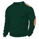 thumbnail image 2 of Ceisia Men's Slim Crew-Neck Color-Blocked Long-Sleeve Top Multi-Solid for Winter Gift, 2 of 9