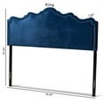 thumbnail image 6 of Bowery Hill Contemporary Velvet King Headboard in Royal Blue, 6 of 6