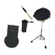 thumbnail image 4 of Juego de almohadillas de batería portátiles con soporte para caja y soporte para baquetas para principiantes negro, 4 of 9