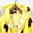 thumbnail image 6 of LYMAYTER 1-12Y Kids Hooded Bathrobe Girls Soft Plush Hooded Flannel Pajamas Sleepwear Boys Spa Robe, 6 of 7