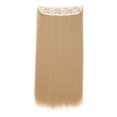 thumbnail image 1 of yeacher 23.6-Inch Seamless Straight Hair Extensions with 5 Clips, 60cm Matte High-Temperature Fiber, Natural Look & Feel, Easy to Care, Multiple Colors Available, 1 of 6