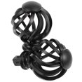 thumbnail image 3 of AURARMLET Embouts de Tringle à Rideaux 2 Pcs Embouts de Tringle à Rideaux Capuchons Plastique Décoration d'Hôtel Noir, 3 of 5
