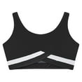 thumbnail image 4 of Raenseen Kids Girls Sleeveless Dance Crop Top Sports Bra Athletic Ballet Gymnastics T-Shirt Black 12, 4 of 9
