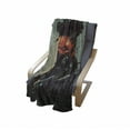 thumbnail image 4 of Fantasy Soft Flannel Fleece Blanket, Unusual Sinister Robotic Demon Character Futuristic Computer-Generated Cyber Print, Cozy Plush for Indoor and Outdoor Use, 70" x 90", Black Red, by Ambesonne, 4 of 6