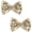Champagne Gold, variant on Love Fairy 3-Inch Glitter Bow Hairpin - Sparkling Sequin Bow Tie Hair Clip for Girls,Teens, and Women ()