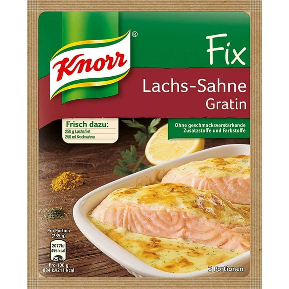 Knorr Fix Creamy Salmon Gratin (Lachs-Sahne Gratin) (Pack Of 4)