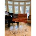 thumbnail image 6 of Handmade Large Rustic Wooden American Flag with 50 Star Carved Union Indoor/Outdoor Americana Wall Art, 6 of 8