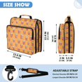 thumbnail image 3 of Zipper Binder with Shoulder Strap 2 inch 3 Ring Waterproof File Folder Organizer Bag 500 Sheet Popcorn Pattern, 3 of 8