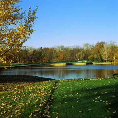 Golf course Laurel Valley Golf Club Ligonier Westmoreland County Pennsylvania USA Canvas Art - Panoramic Images (24 x 24)