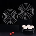 thumbnail image 2 of Premium 304 Stainless Steel Steamer Rack for Electric Rice Cookers - Large 27.5CM Round Steaming Grid with Stable 3-Leg Stand, Ideal for Dim Sum, Eggs, and Vegetables - Rustproof, Even Heat, 2 of 5