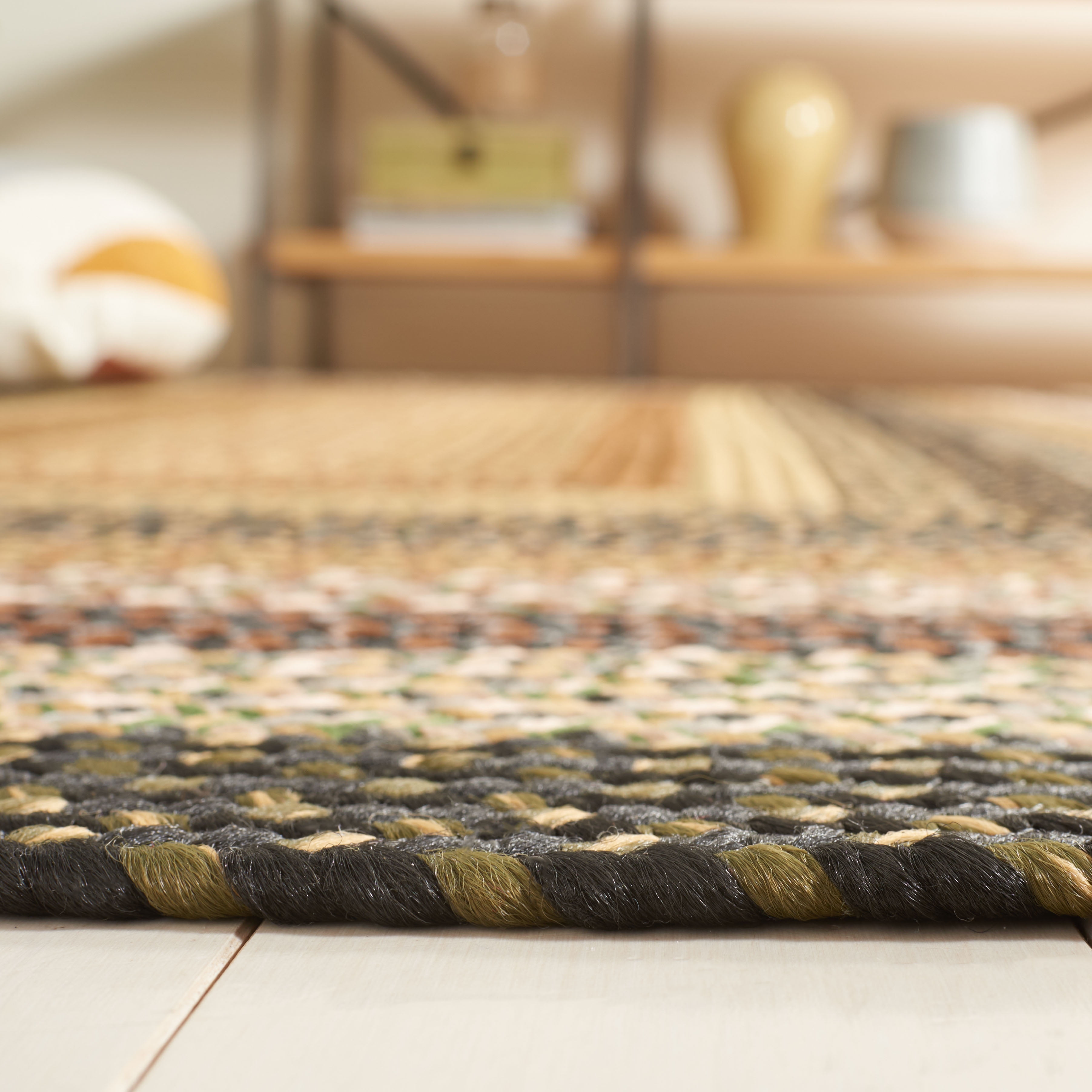 Safavieh Braided Ellen Bordered Machine Washable Reversible Area Rug, Multi, 5' x 8'