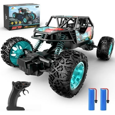 DEERC DE70 Remote Control Truck W/Metal Shell, 60  Mins, 2.4G, 1:22 RC Cars Crawler for Boys, Monster Trucks, Toy Vehicle Car Gift for Kids Adults Girls