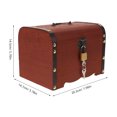 thumbnail image 2 of WEUVEB 1Pack Money Box For Kids And Adults With Retro Style And Lockable Feature In Brown 12X5.8X5.7In, 2 of 4