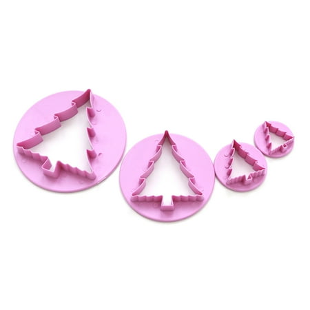 

Cake Mold Christmas Theme Shape Food-grade Plastic Snowman Gift Cookies Pine