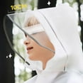 thumbnail image 4 of MIASHUI Imperméables pour Enfants Ponchos de Pluie Imperméables Réutilisables avec Capuchon pour Garçons et Filles, Transparent, 14-16 Ans, 4 of 4