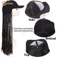 thumbnail image 3 of Meifan peluca larga sintética con gorro de Hip Hop con pelo trenzado Fas, 3 of 5