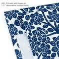 thumbnail image 5 of DriftAway Deer Fawn Flower Forest Blackout Tie Up Curtain for Kitchen Bathroom Small Window Adjustable Tie Up Shade Balloon Rod Pocket Curtain Single 55"L x 39"W Navy, 5 of 9