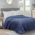 thumbnail image 1 of Cobija, Cobija Suave de Jacquard de 260GSM para Cama, Cobija de Tejido Waffle Tamaño King para Decoración, Mantas Ligeras y Cálidas para Oficina, Recámara, Sofá, Oficina, Viaje, Azul, 1 of 7