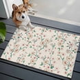 thumbnail image 3 of Entryway Rug 2'x3', Spring Floral Small Rug for Kitchen Bathroom Door Mat Indoor Entrance, Watercolor Flowers Leaves Tree Branches Beige Non-Slip Area Rugs Floor Mats Carpet Front Door Rugs, 3 of 8