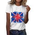 thumbnail image 1 of Cathalem T-shirts à Manches Courtes Col Rond pour Femmes, T-Shirt Graphique à Manches Courtes, Tee-Shirt Scolaire, Blanc m, 1 of 4