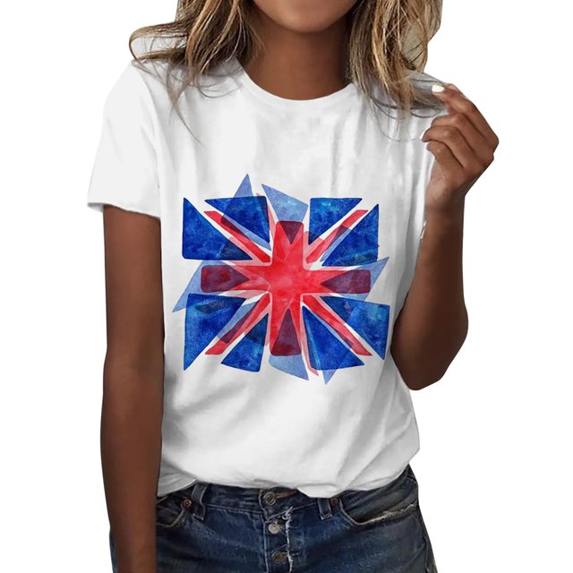 Cathalem T-shirts à Manches Courtes Col Rond pour Femmes, T-Shirt Graphique à Manches Courtes, Tee-Shirt Scolaire, Blanc m