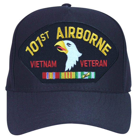 101st Airborne Vietnam Veteran with Ribbons Ball Cap