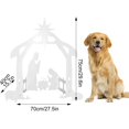 thumbnail image 3 of Large Outdoor Nativity Scene Lawn Sign 75X70X40Cm Hollow Board For Yard Display, 3 of 5