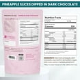 thumbnail image 2 of Premium All Natural Real Rich Dark Chocolate Dipped Tropical Pineapple Dried Fruit Slices 7oz Non GMO, No Added Colors Healthy Snacks Resealable Bag (1-Pack), 2 of 5