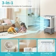 thumbnail image 6 of BAYUELSWU Portable Air Conditioner, 3 IN 1 Evaporative Air Cooler Fan, Personal Air Cooler with Manual control, 7.9 Gal Large Water Tank & Scroll Casters, 4 Ice Packs, 6 of 9