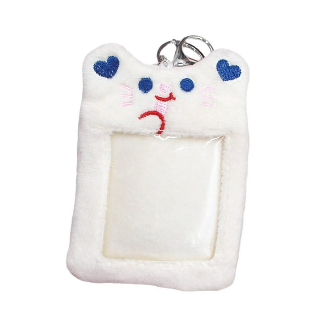 Titular de Tarjeta de Foto Sunnimix Protector de Manga Linda Blanco