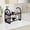 Black, variant on YIMWNYI Desktop Storage Rack Organizer, Kitchen and Bathroom Storage Holder, Spice Rack and Cosmetic Stationery Organizer, Versatile Display Shelf for Home and Office Solutions