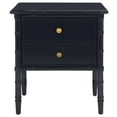 thumbnail image 5 of SAFAVIEH Mina Modern Coastal 2-Drawer 25" H Bamboo Nightstand Navy, 5 of 11