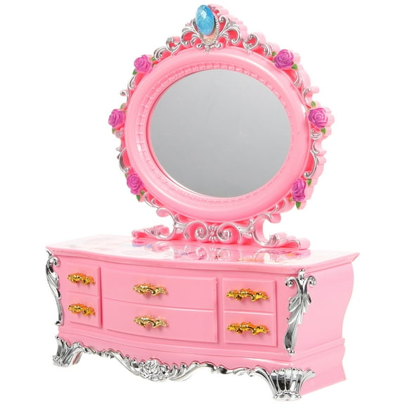 Music Jewelry Box Kids Boxes for Girls Toys Dressing Table Wooden Display Case Child