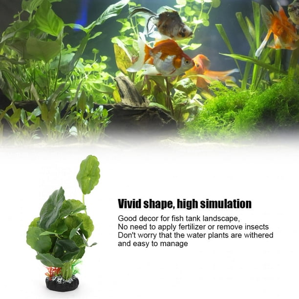Plastic Aquarium Simulation Grass, Vivid Ceramic Aquarium Artificial