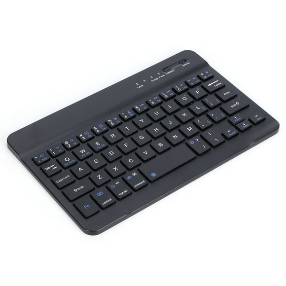 Mini teclado Bluetooth, mini teclado Bluetooth, teclas de teclado Bluetooth negras, teclado elegante y estético