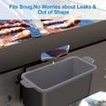 thumbnail image 3 of Grease Catcher, Silicone Grease Cup Liners, Replacement of Aluminum Foil Drip Tray, Reusable Durable Griddle Rear Grease Cup Liner Grease Tray for 36 28 22 17 Inch, Grey, 3 of 7