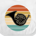thumbnail image 4 of Inktastic French Horn Retro Music Sunset Boys or Girls Baby Bib, 4 of 4