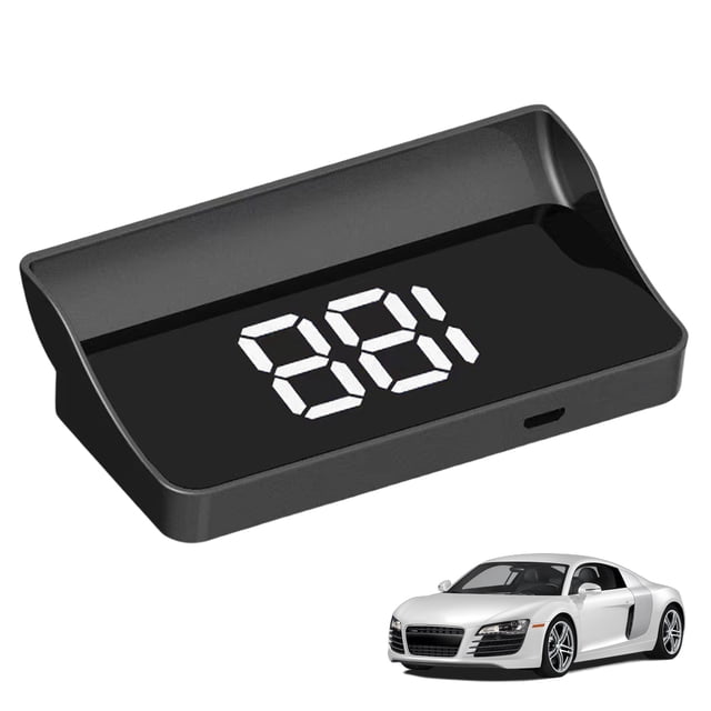 GPS Digital Speedometer HUD Head Display Plug And Play Truck (KMH) White