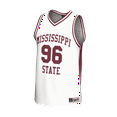 thumbnail image 2 of Unisex GameDay Greats White Mississippi State Bulldogs Lightweight Collegiate Basketball Fashion Jersey, 2 of 3