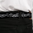 thumbnail image 4 of Buckle-Down Belt, Seatbelt Buckle Belt, Flame Silver, 30 to 44 Inches, 4 of 9