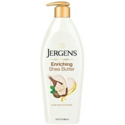 Jergens Shea Butter Hand and Body Lotion, Dry Skin Moisturizer, Dermatologist Tested, 16.8 oz