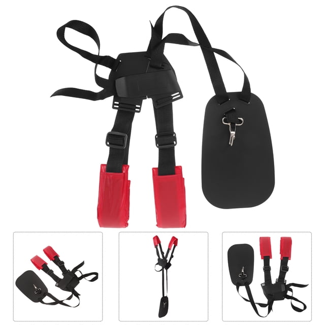 WHAMVOX Sangle de Coupe-Bordure Réglable Noire avec Ceinture d'Épaule Confortable et Durable pour Jardin
