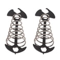 thumbnail image 2 of Deck Anchor Pegs, Reusable Tent Rope Tensioner Fish Bone Shape  For Camping Black, 2 of 8