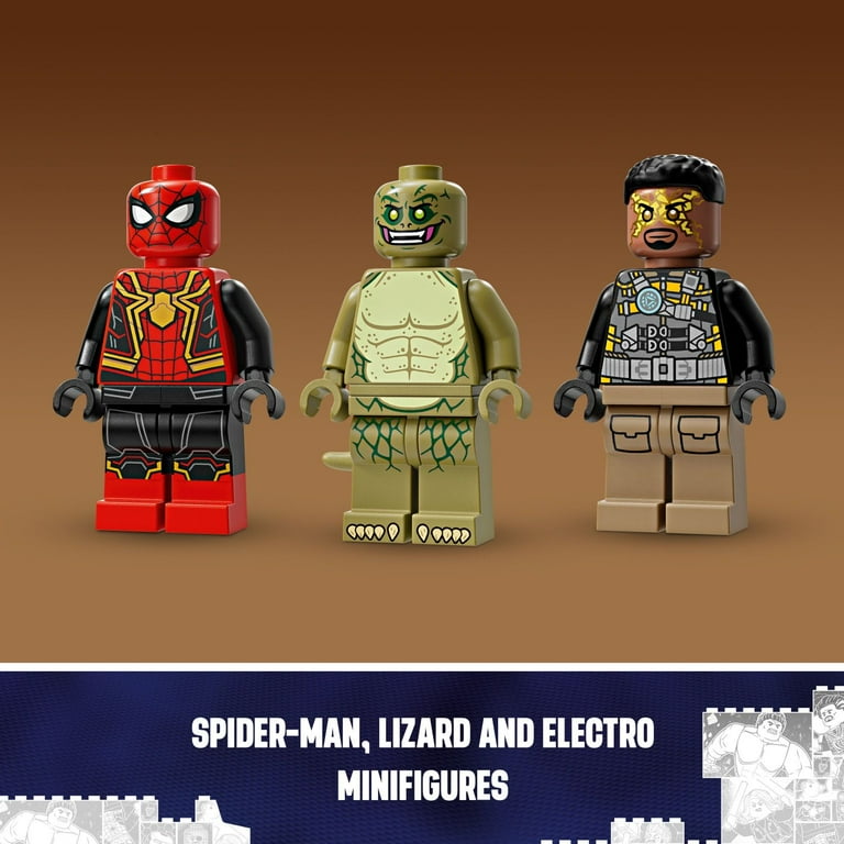LEGO Marvel Spider Man vs. Sandman Final Battle Building Toy Set with Spider Man Figure Collectible Marvel Toy Inspired by Spider Man No Way Home