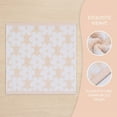 thumbnail image 3 of Unique Bargains Soft Absorbent Cotton Floral Print Washcloths Yellow 6pk, 3 of 8