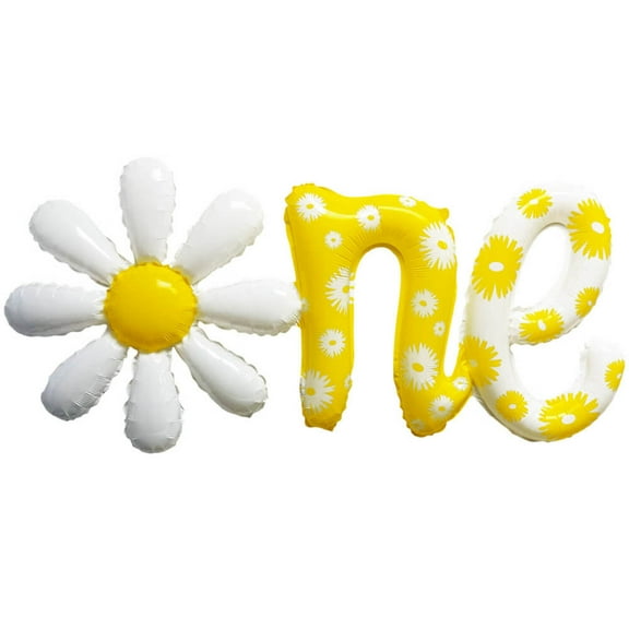 46 inch Floral One Script Plastic Balloons - Party Supplies Decorations