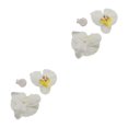 thumbnail image 4 of Paquete de 50 orquídeas artificiales Wosthever blanco lechoso, 4 of 6
