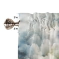 thumbnail image 5 of Tier Curtains 45 Inches Long, Blue White Ombre Window Treatment Curtain Drapes, Watercolor Cloud Geometric Abstract Art Window Half Privacy Curtains for Bedroom Bathroom, 42"x45", 2 Panels, 5 of 7