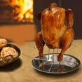 thumbnail image 1 of QJUHUNG Savory Results  Stainless Steel Chicken Roaster Rack - Non-Stick  Easy Clean BBQ Grill Accessory for Perfectly Cooked Chicken Every Time zzz, 1 of 4