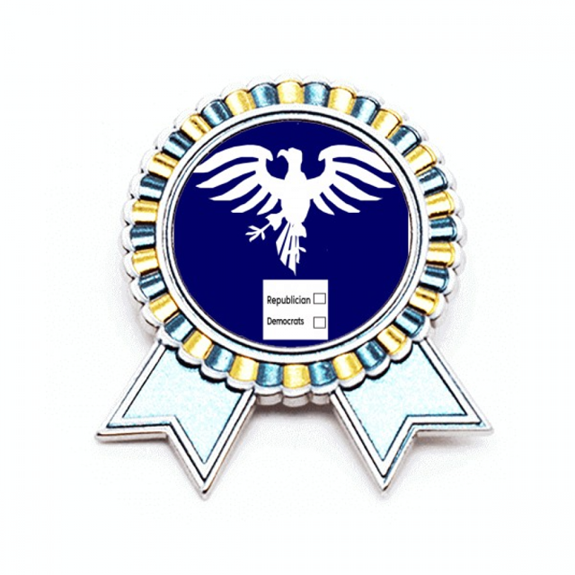 Que mantener a Estados Unidos usa Eagle Insignia broche Medalla ganadora